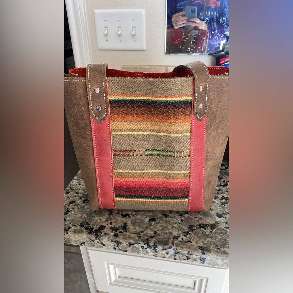 Crimson Willow small tote bag